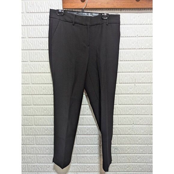 Talbots Womens Black Solid Mid-Rise Hampshire Ankle Trouser Pants Size 10 - Picture 1 of 6
